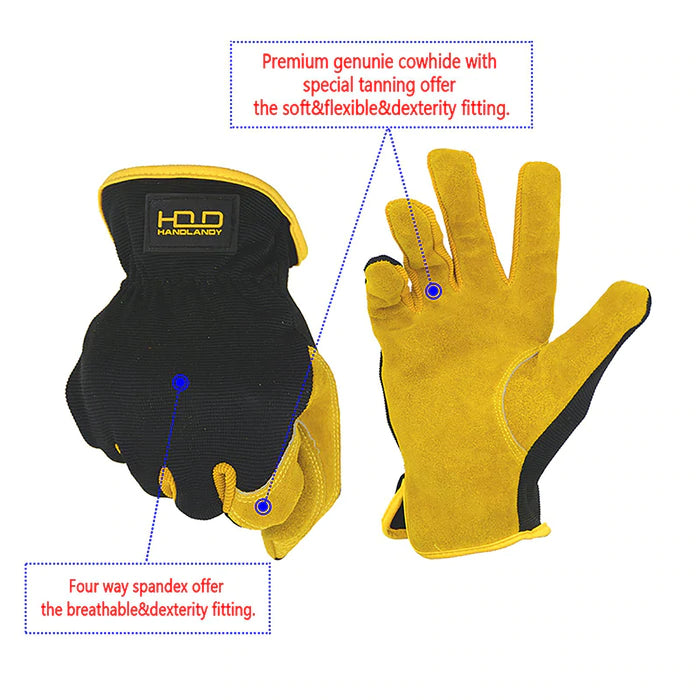 Handlandy - Cowhide Leather Gloves