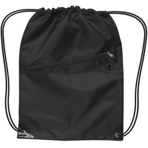 Drawstring Backpack w/ Zipper