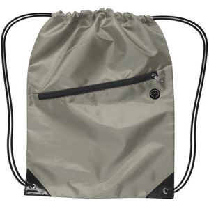 Drawstring Backpack w/ Zipper