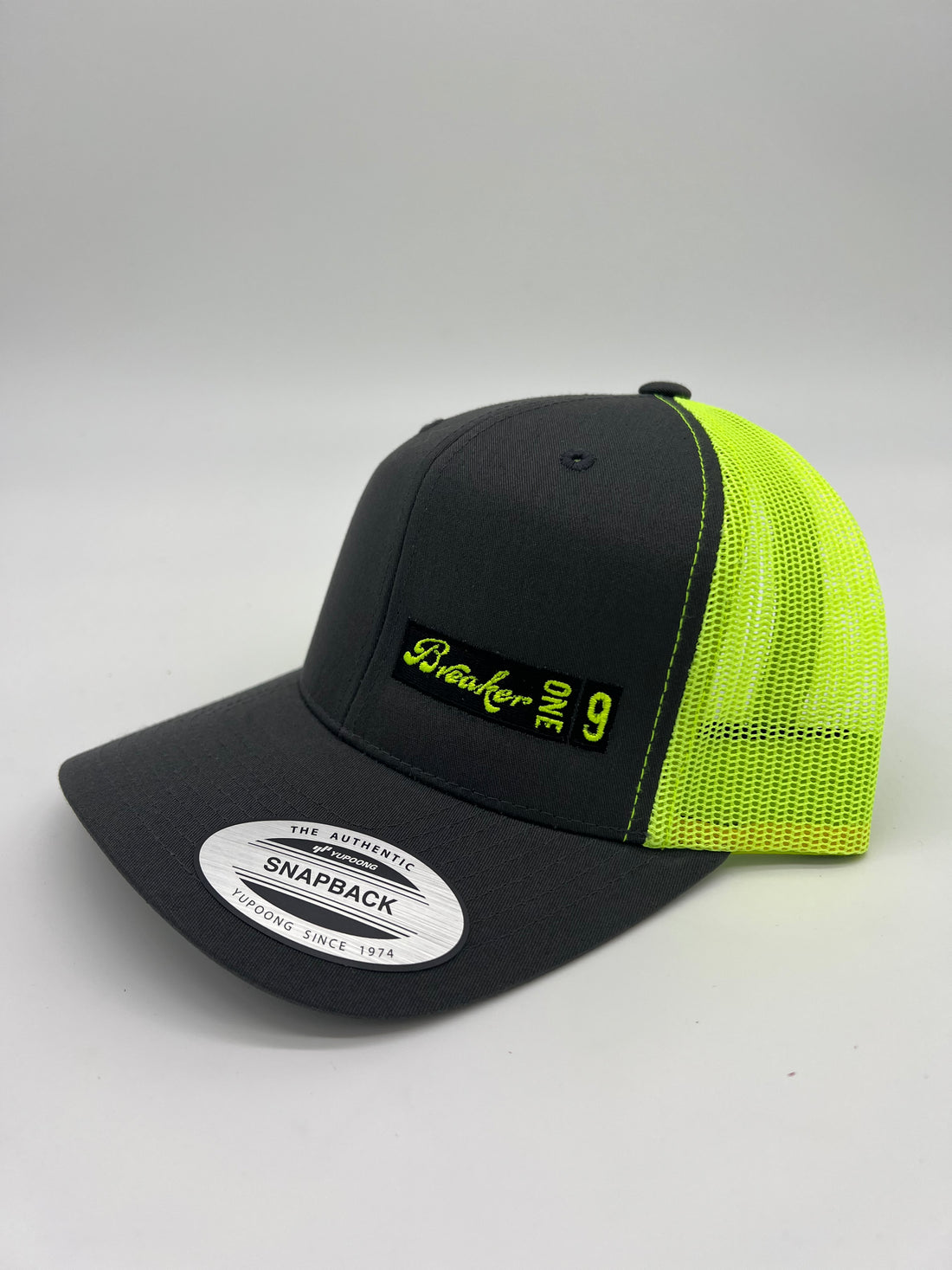 BreakerOne9 - Grey/Neon Logo Hat