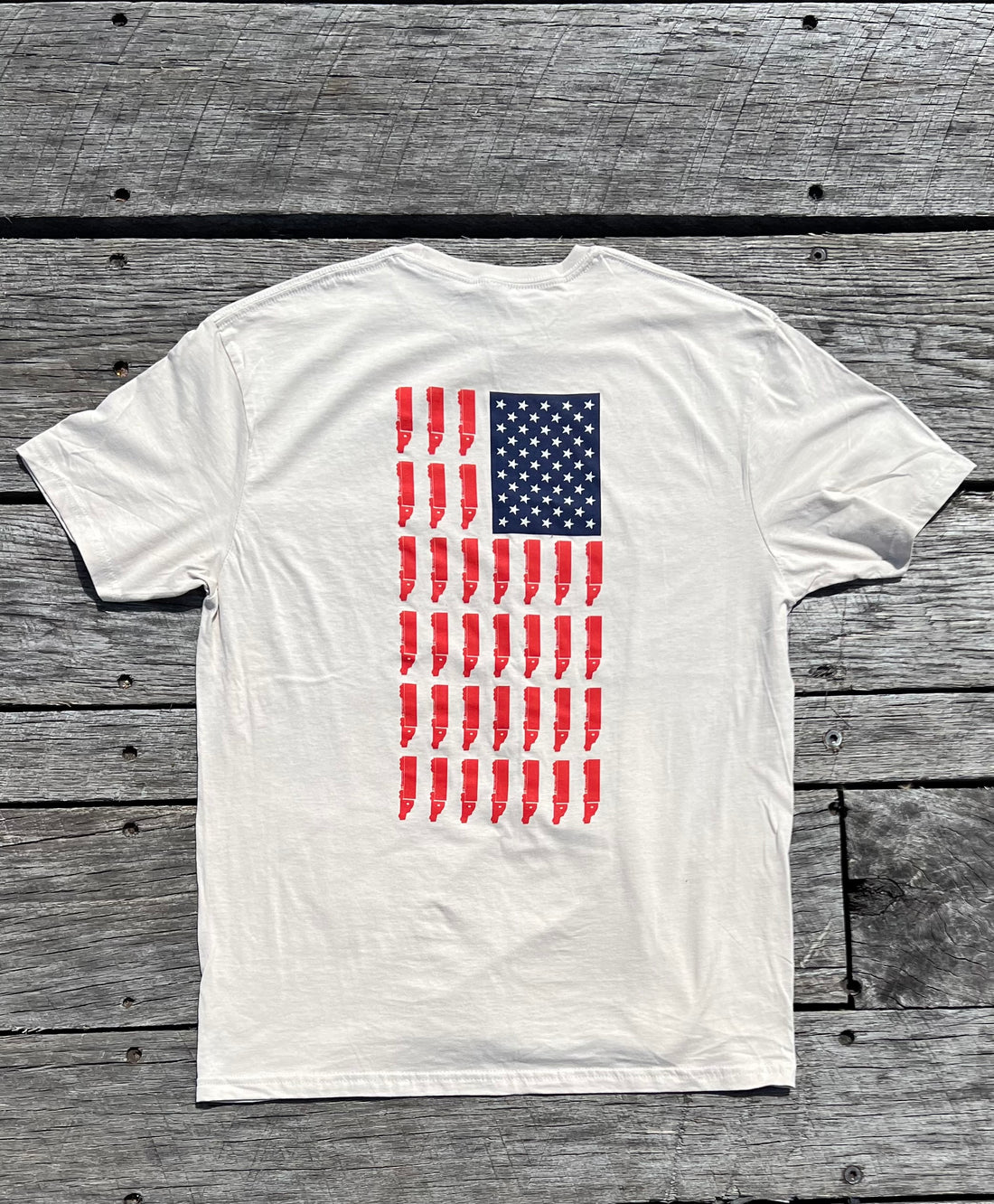 BreakerOne9 - USA Trucker Flag T-shirt - Sand